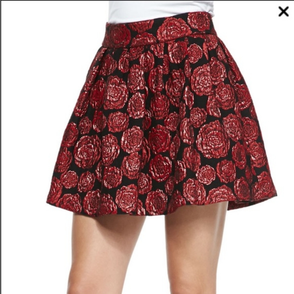 Alice & Olivia Fizer Floral Skirt
